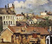 Paul Cezanne rooftop china oil painting reproduction
